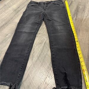 Risen Women's Black Ankle Jeans